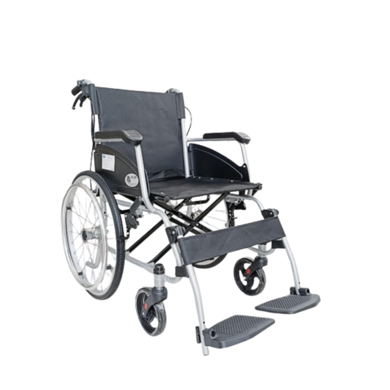 Xe Lăn Sắt Sơn Có Thắng Lucass X-43 - Màu Đen