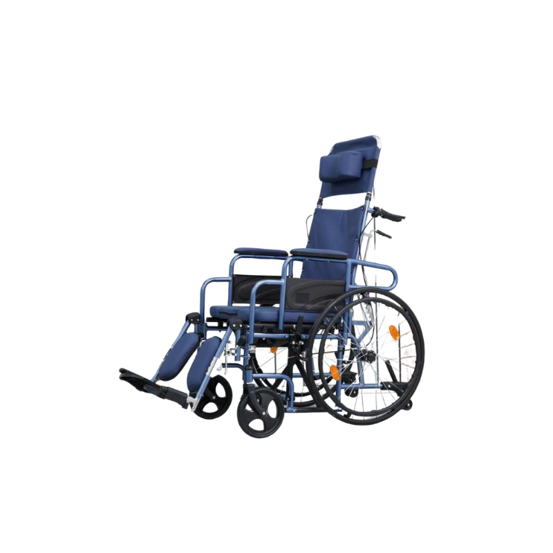 Xe Lăn Đa Năng Có Thắng 2 Chống Lật Lớn Lucass X-607 Màu Xanh